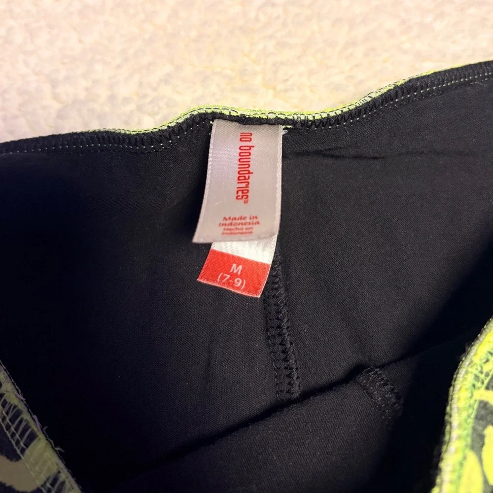 Y2K No Boundaries Scene Neon Leopard Print Fold Over Waistband Booty Shorts #16